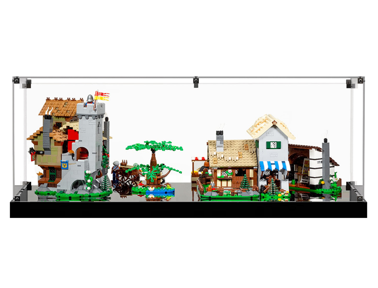 (10332) Medieval Town Square LED Display Case