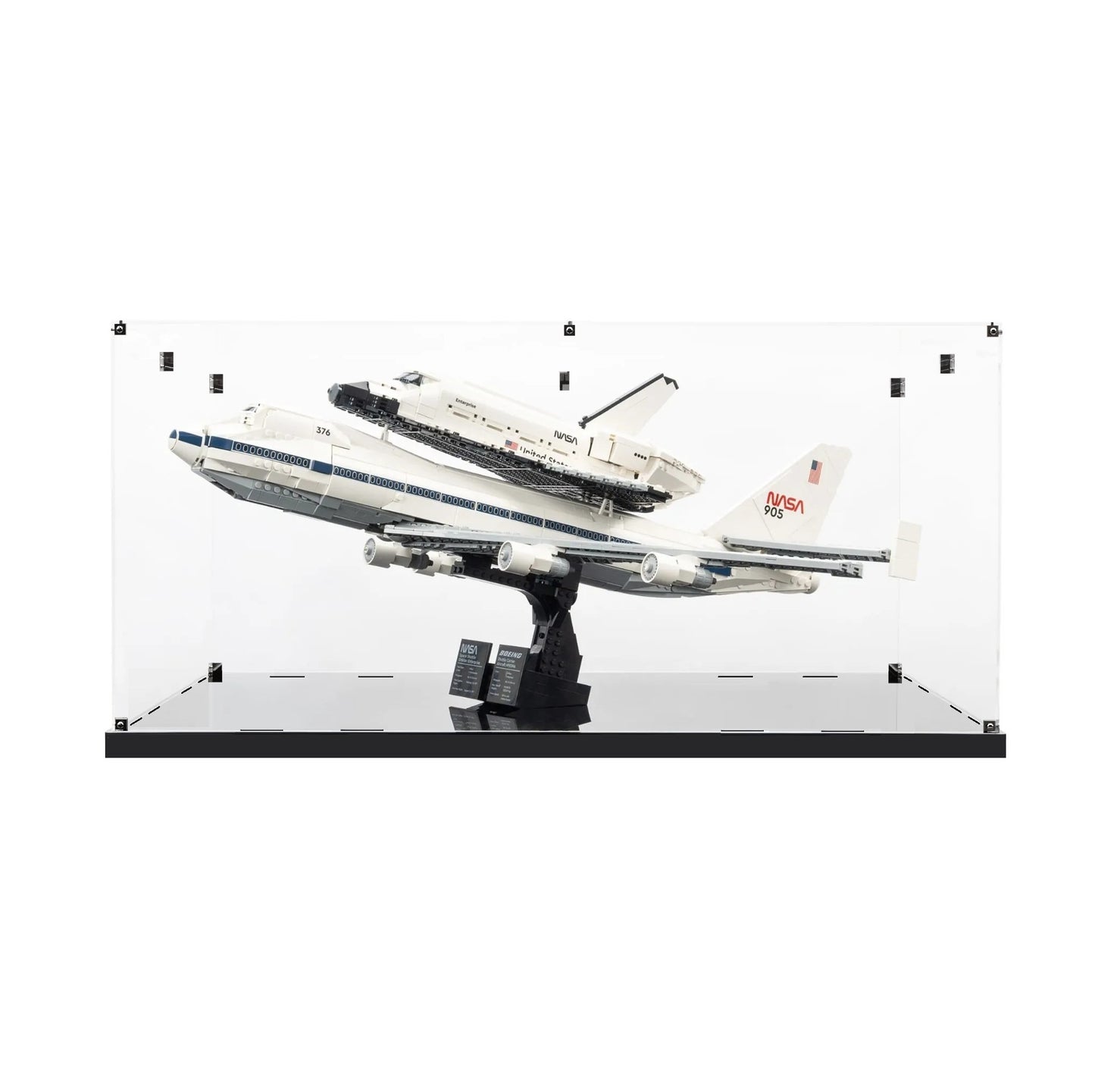 (10360) Shuttle Carrier Aircraft LED Display Case