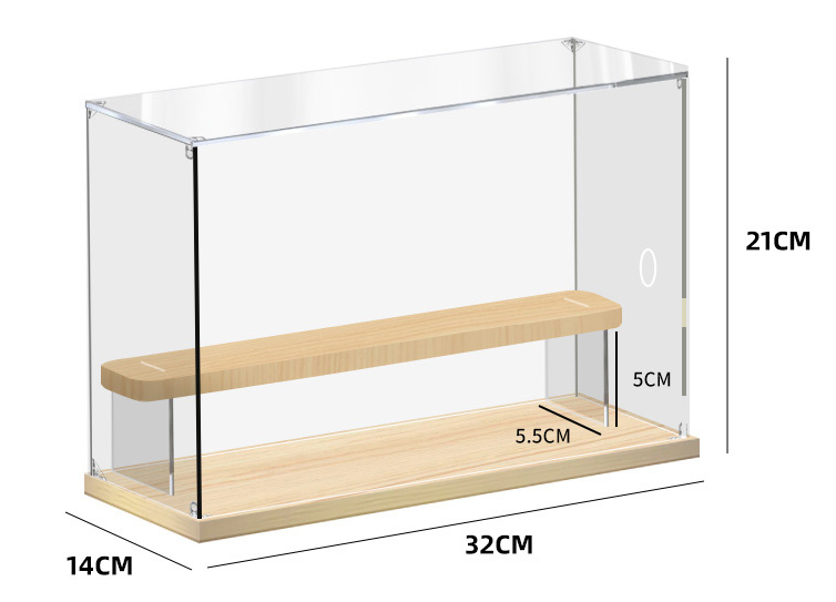Figure display case - 1-4 Tiers