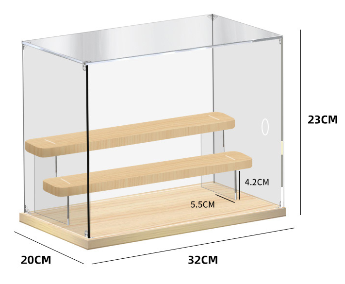 Figure display case - 1-4 Tiers