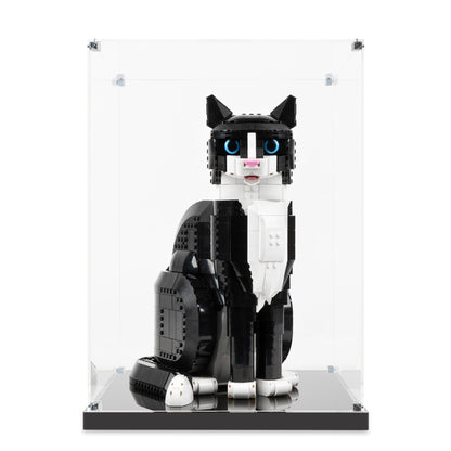 (21349) Tuxedo Cat LED Display Case