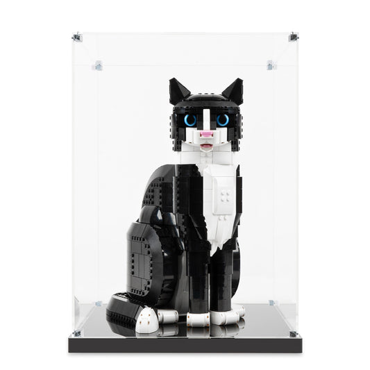 (21349) Tuxedo Cat LED Display Case