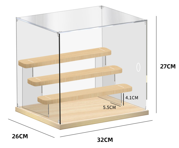 Figure display case - 1-4 Tiers