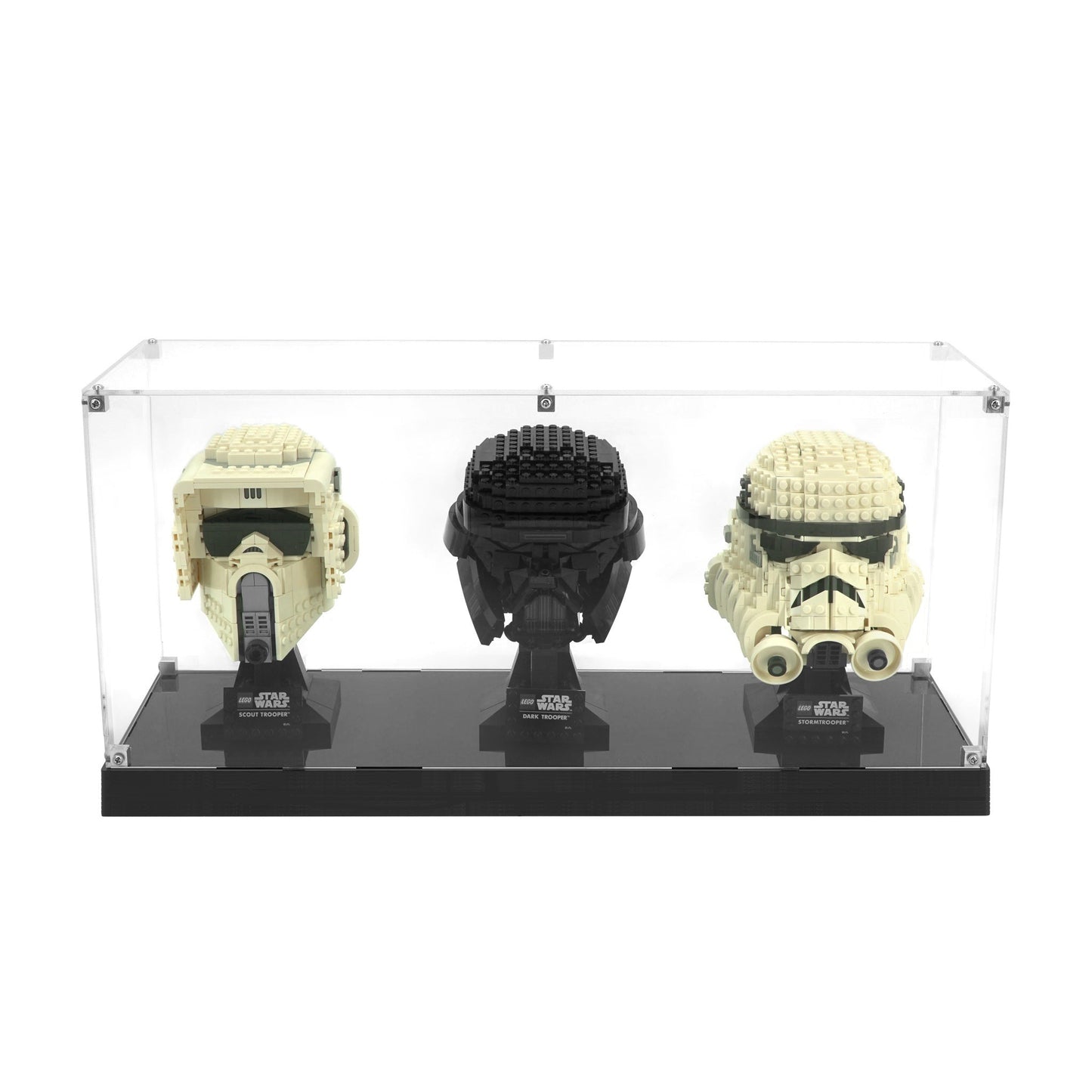 3x LEGO® Helmets LED Display Case