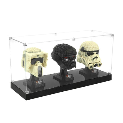 3x LEGO® Helmets LED Display Case