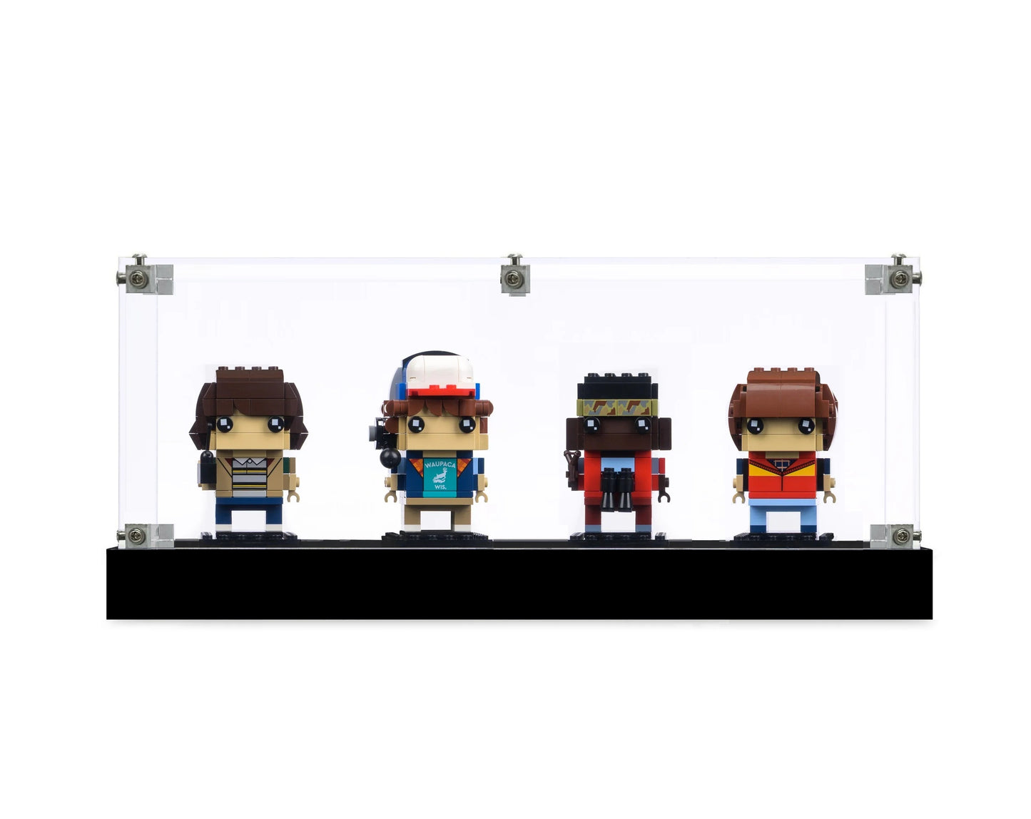 (40801) Mike, Dustin, Lucas and Will Figures LED Display Case