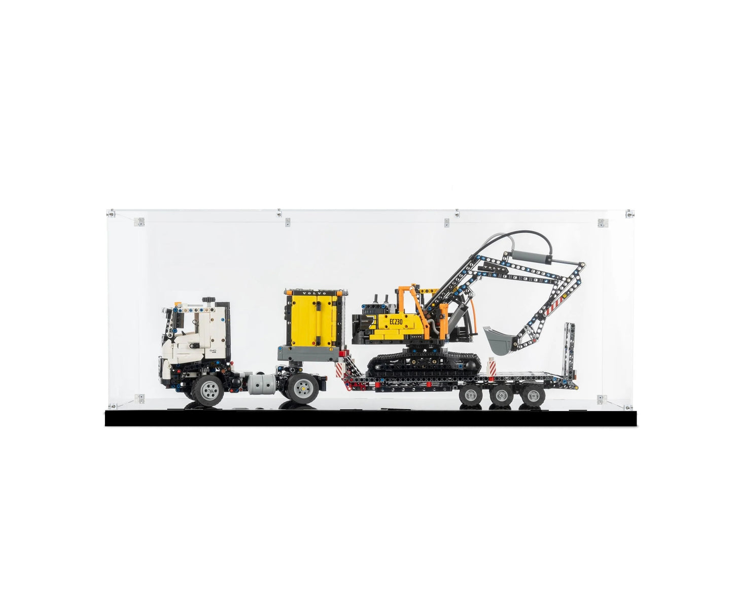 (42175) Volvo FMX Truck & EC230 Electric Excavator LED Display Case
