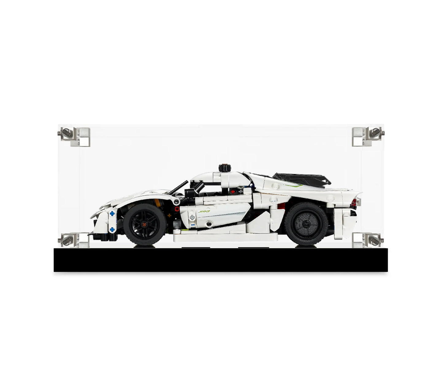 (42184) Koenigsegg Jesko Absolut White Hypercar LED Display Case