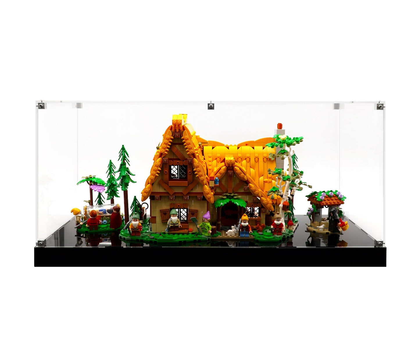 (43242) Snow White and the Seven Dwarfs' Cottage LED Display Case