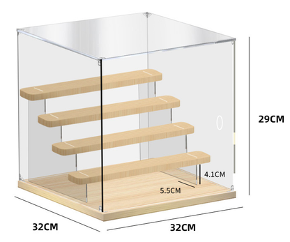 Figure display case - 1-4 Tiers