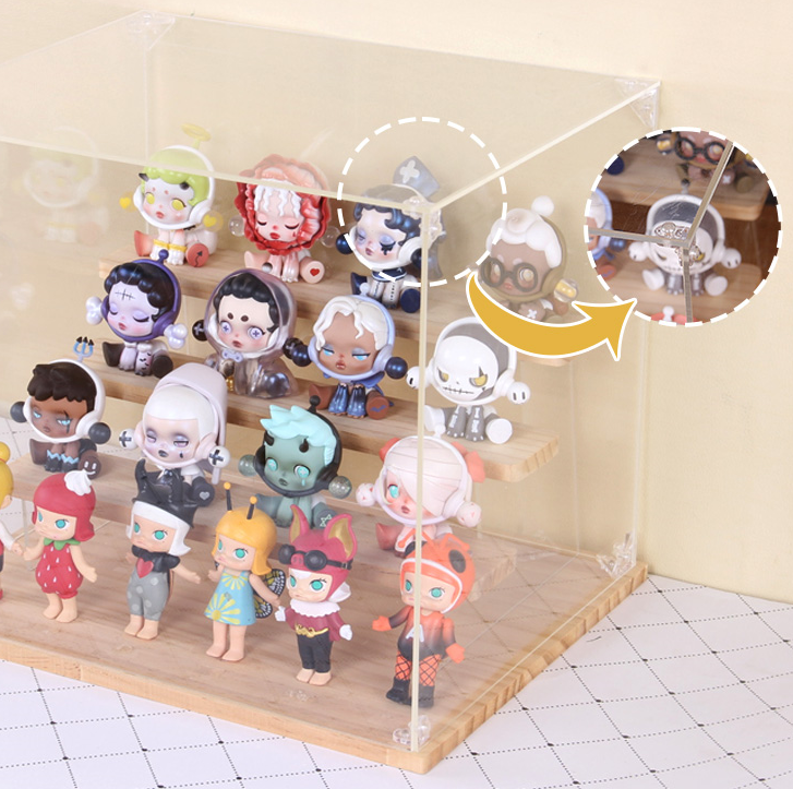 Figure display case - 1-4 Tiers