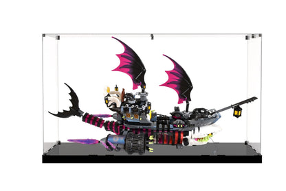 (71469) Nightmare Shark Ship LED Display Case