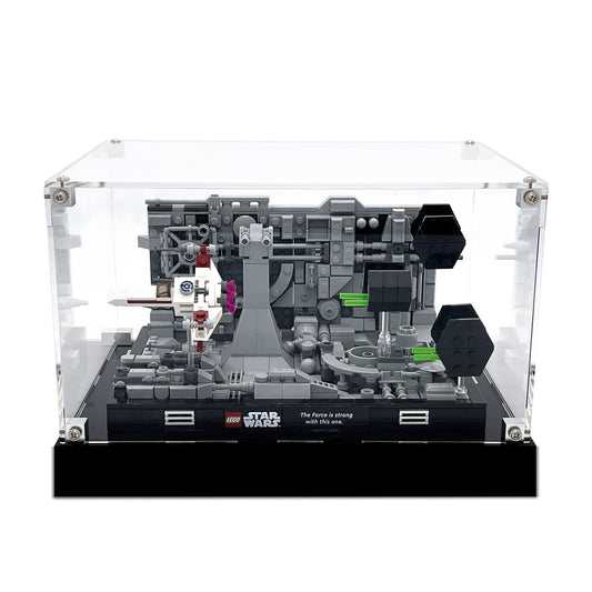 (75329) Death Star™ Trench Run Diorama LED Display Case
