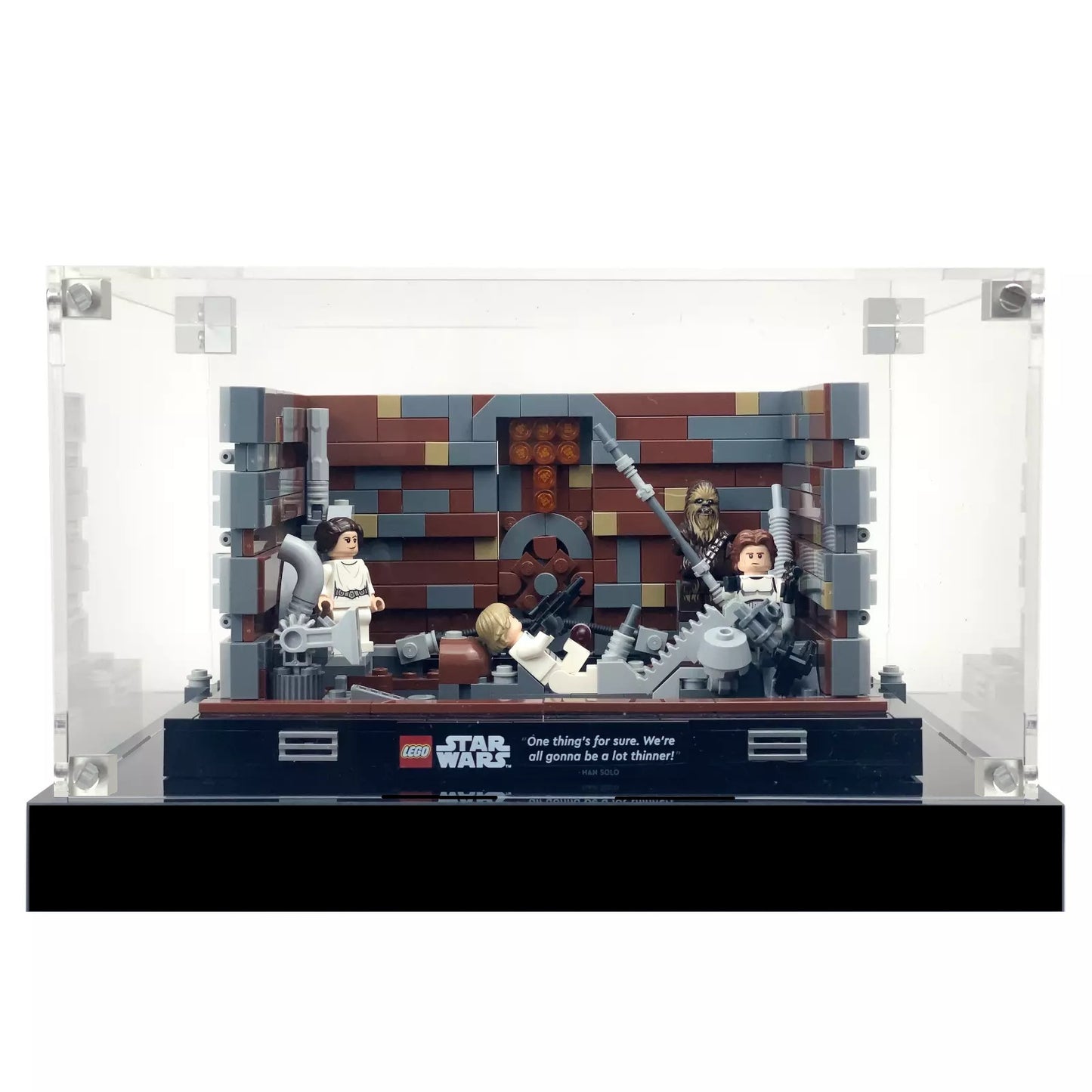 (75339) Death Star™ Trash Compactor Diorama LED Display Case