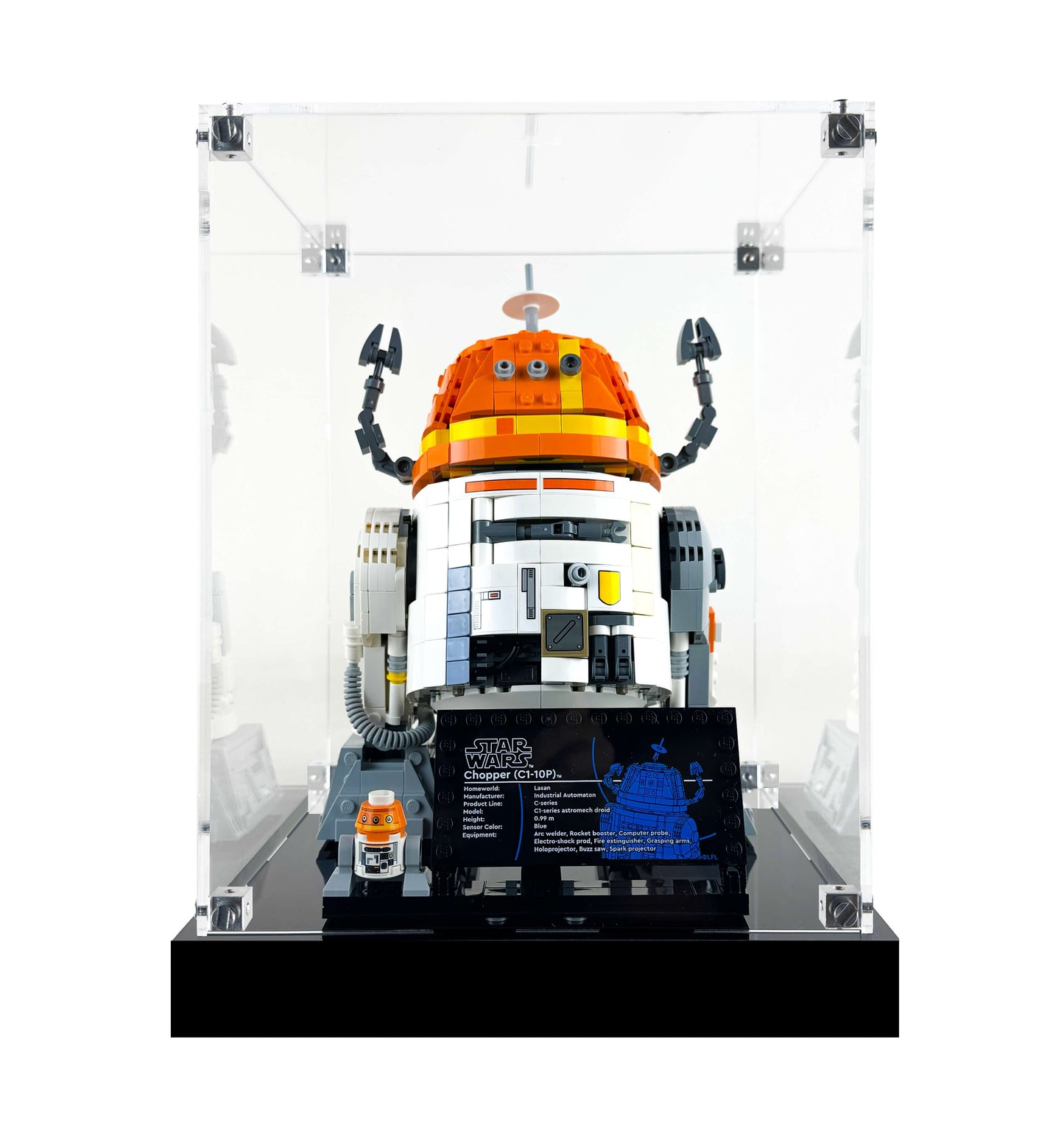 (75416) Chopper (C1-10P)™ Astromech Droid LED Display Case