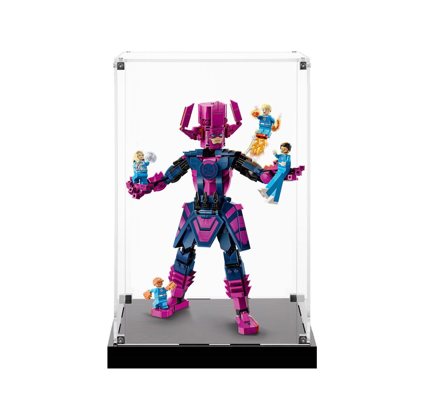 (76316) Fantastic Four vs. Galactus Construction Figure LED Display Case