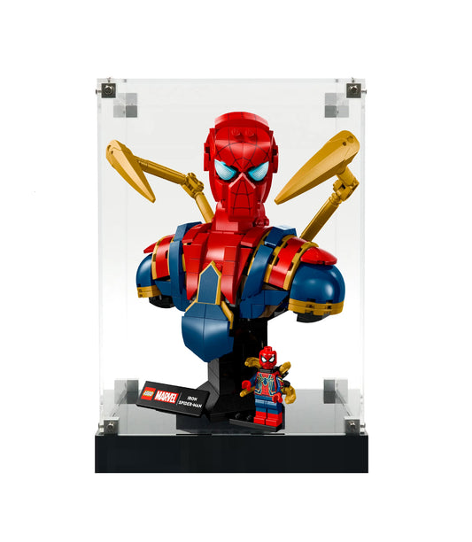 (76326) Iron Spider-Man Bust LED Display Case