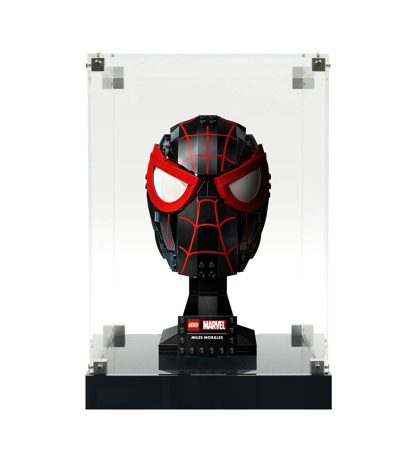 (76329) Miles Morales' Mask Helmet LED Display Case