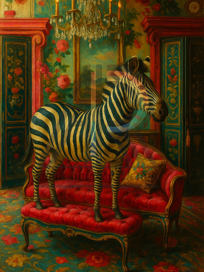 Zebra Velvet Court