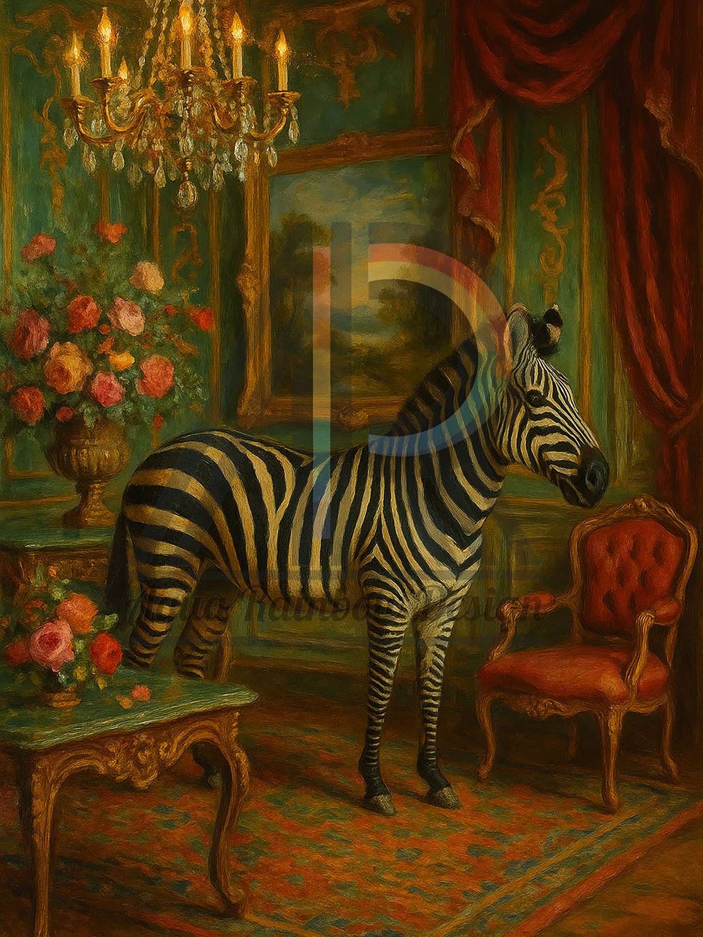 Zebra in the Gilded Chamber