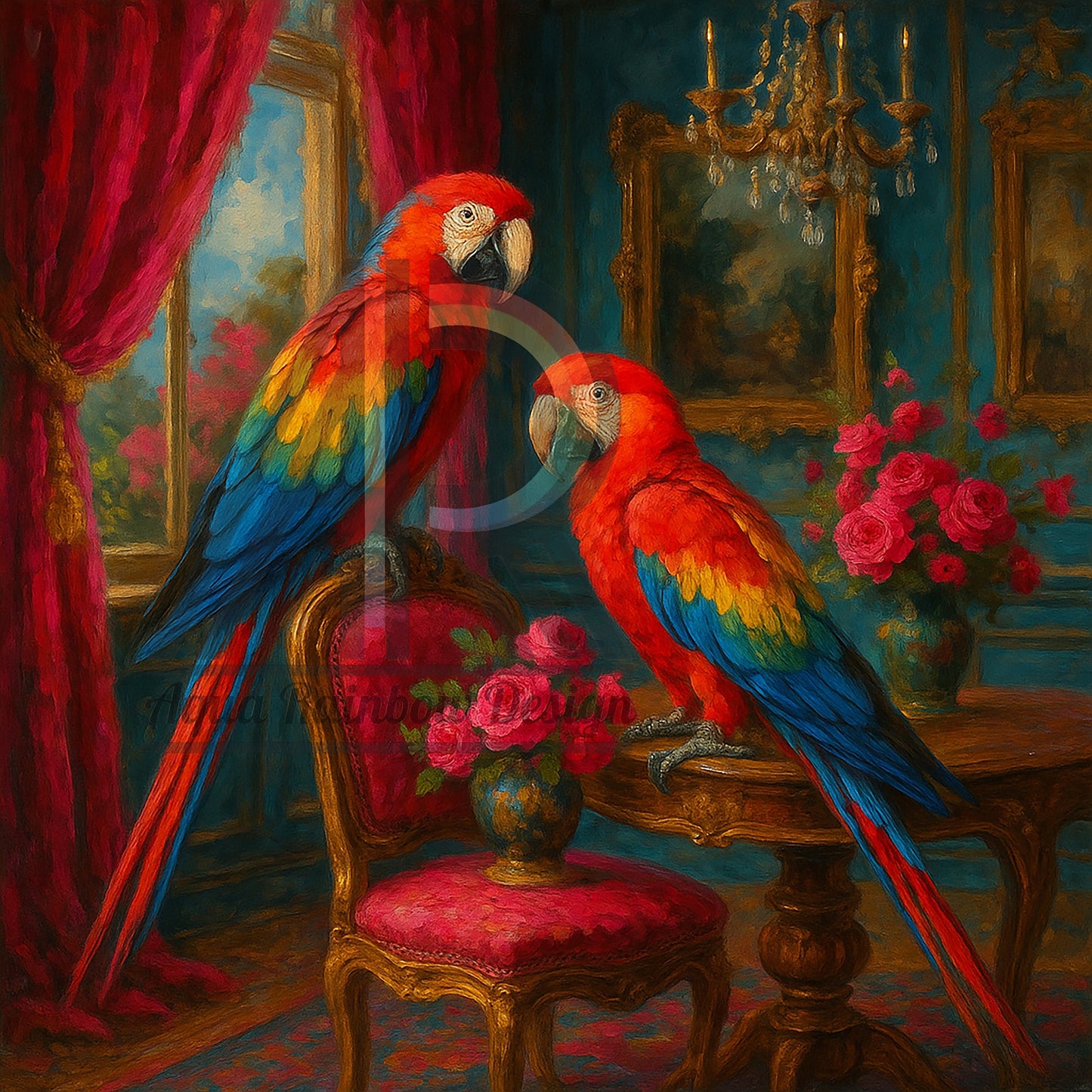 Scarlet Macaw Duet