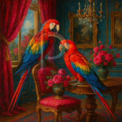 Scarlet Macaw Duet
