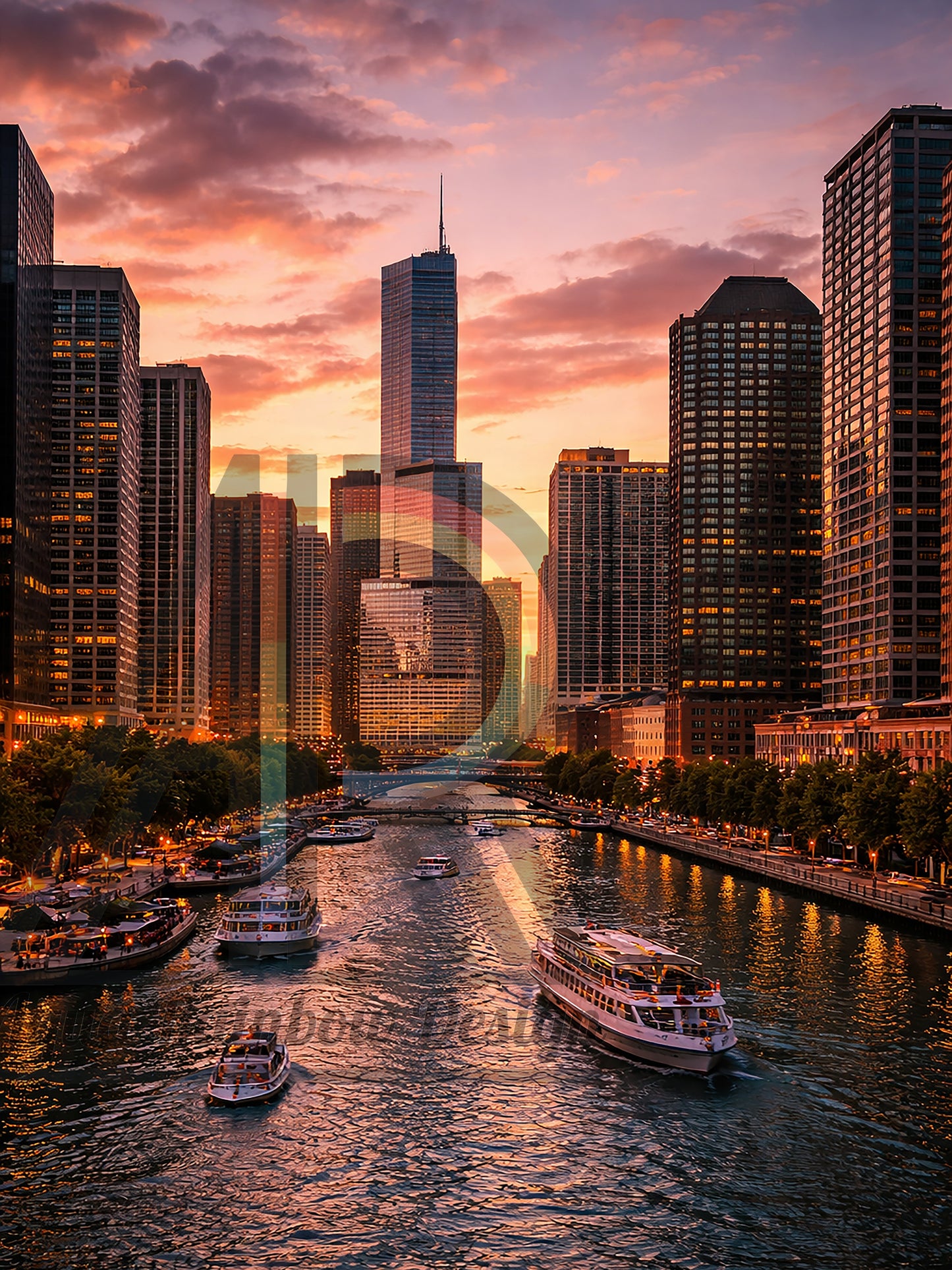 Chicago Skyline View