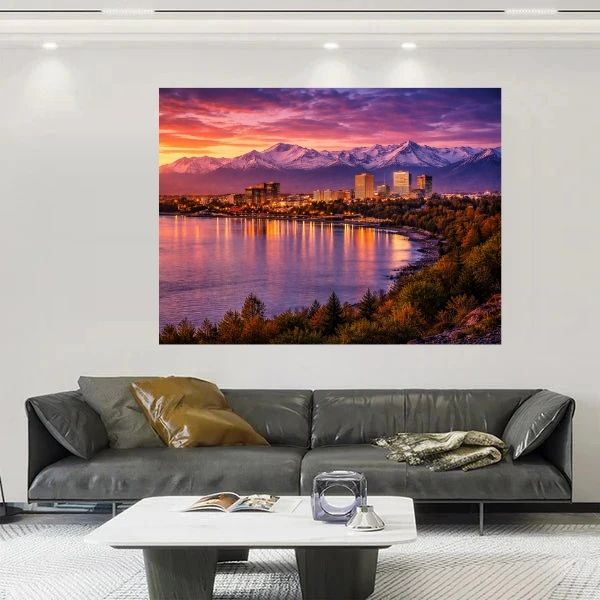 Anchorage Alaska Sunset View