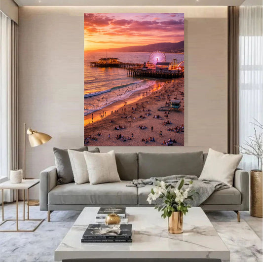 Santa Monica Pier Coastal View