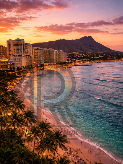 Waikiki Hawaii Landscape II