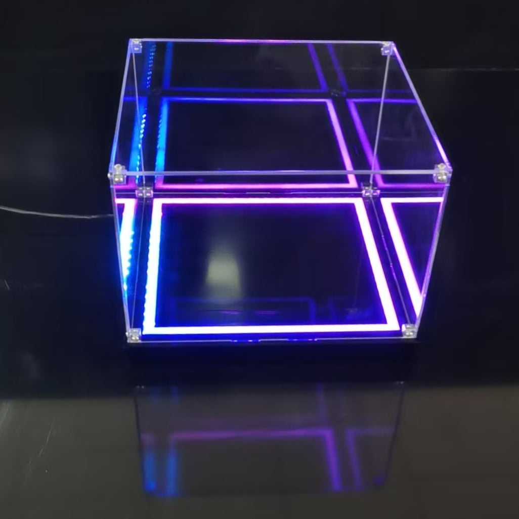 Best multicolor LED LEGO display case – Crystal-clear acrylic showcase for collectors