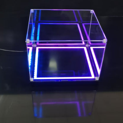 Best multicolor LED LEGO display case – Crystal-clear acrylic showcase for collectors