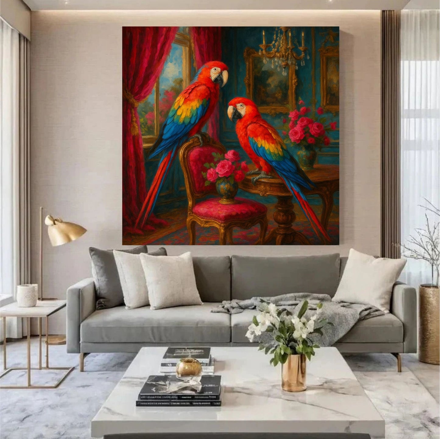 Scarlet Macaw Duet