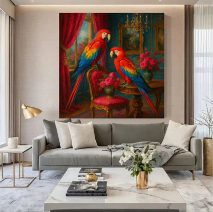 Scarlet Macaw Duet