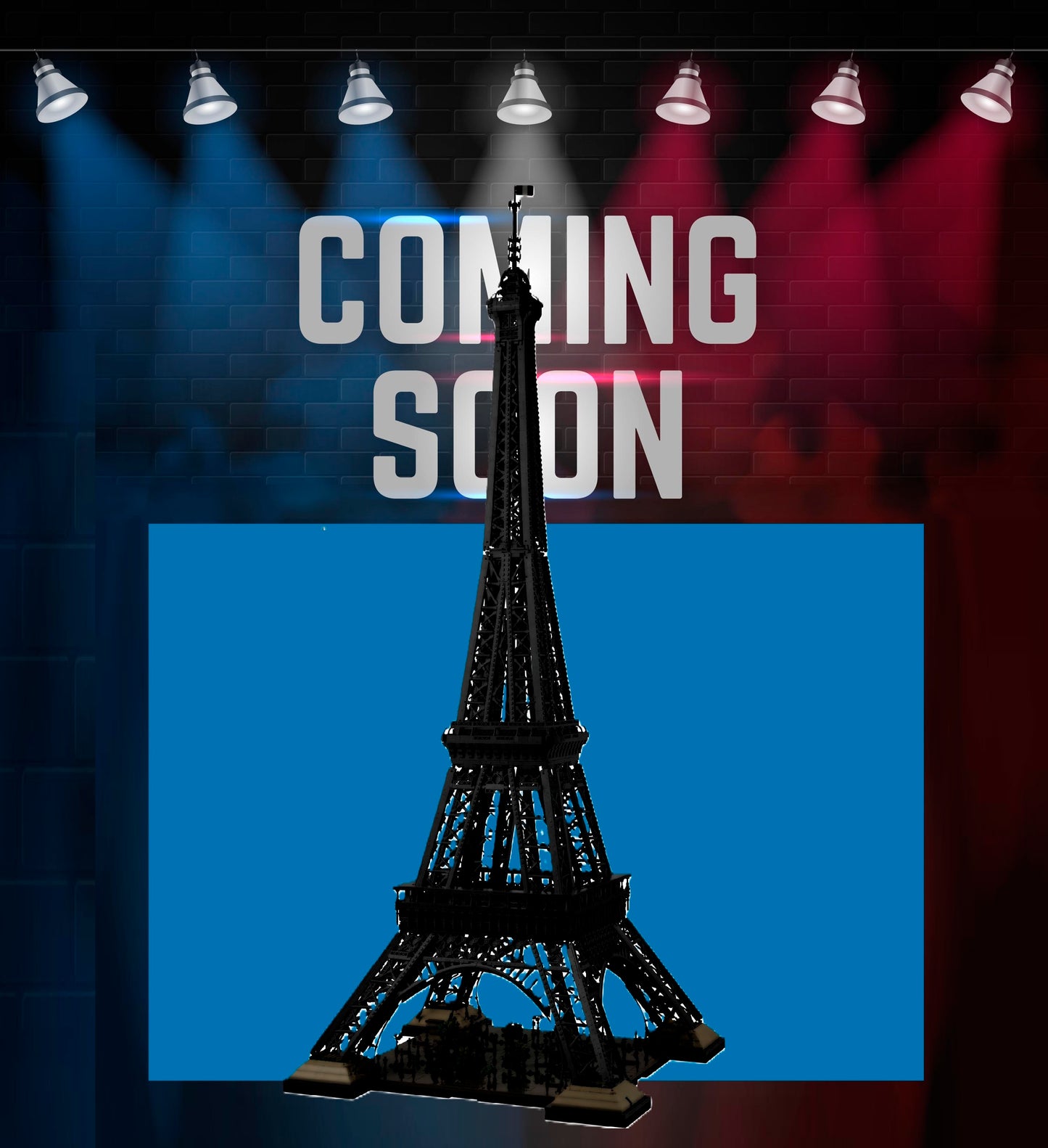 (10307) Eiffel tower LED Display Case