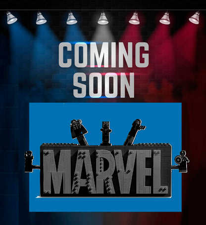(76313) MARVEL Logo & Minifigures LED Display Case