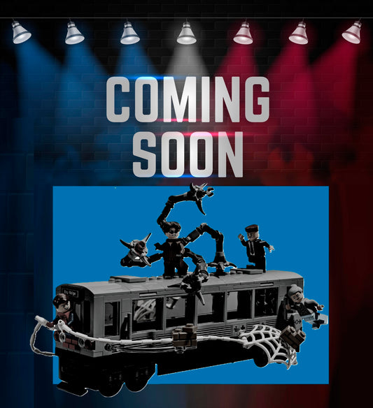 (76321) Spider-Man vs. Doc Ock Subway Train Scene LED Display Case